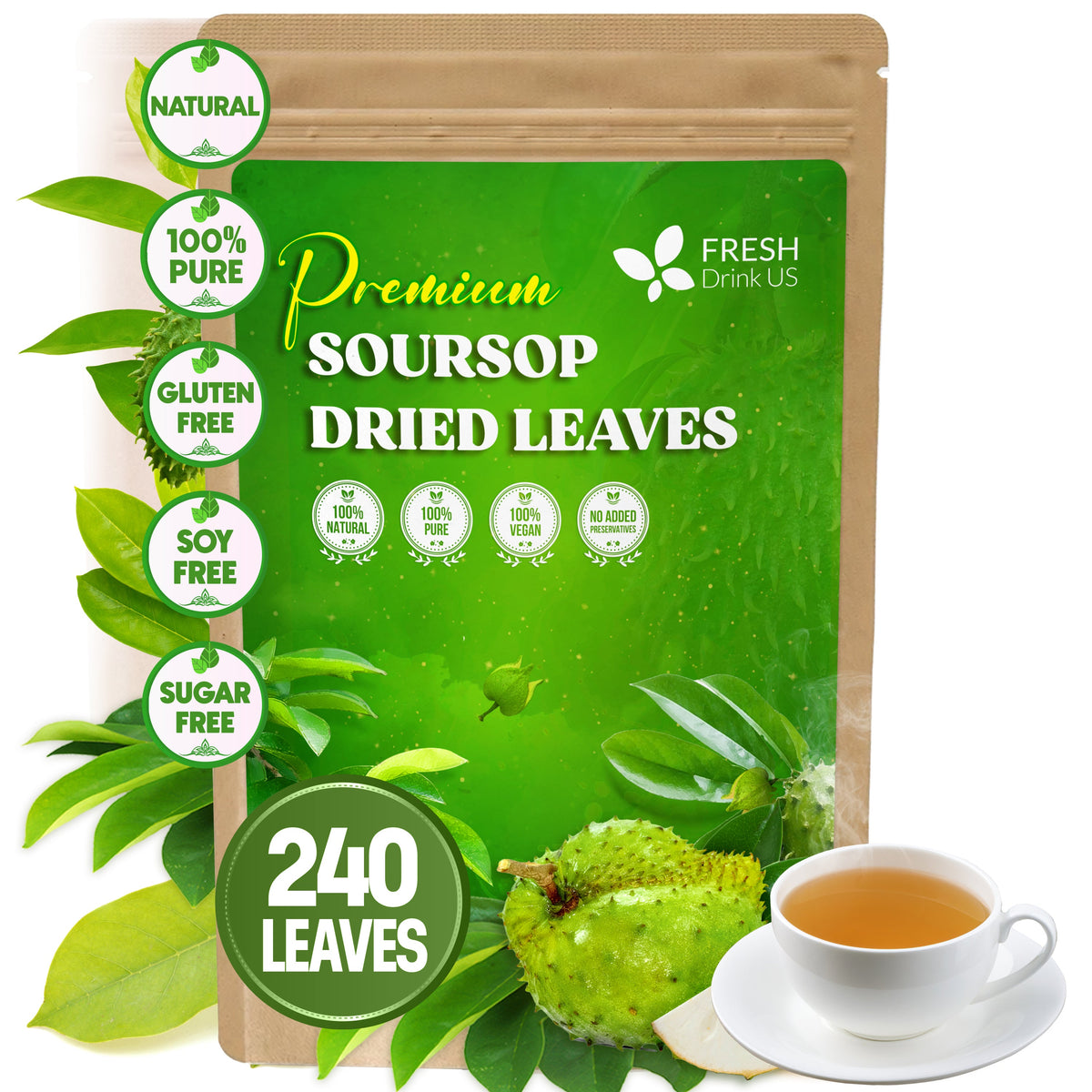 Premium Soursop Leaves Tea Bags