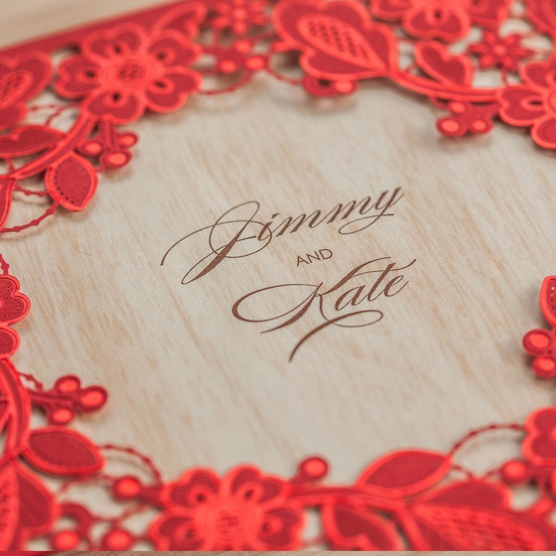 Personalized custom invitation card with elegant design and customizable details