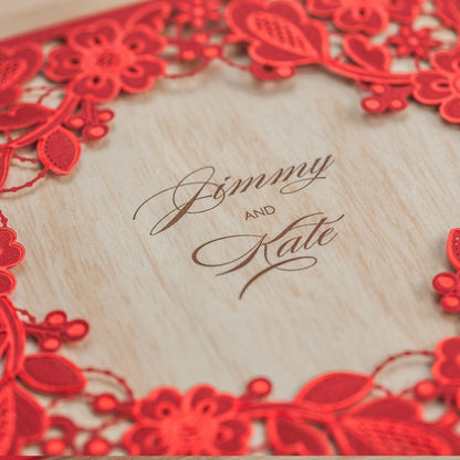 Personalized custom invitation card with elegant design and customizable details