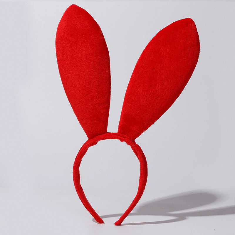 Easter bunny rabbit ears hair headband by My Store, featuring soft pink ears on a white band