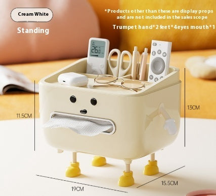 Multi-functional coffee table storage and paper box decoration in a compact decorative design
