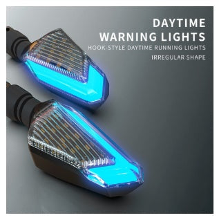 LED turn signal for off-road motorcycle modified accessories, compact black design