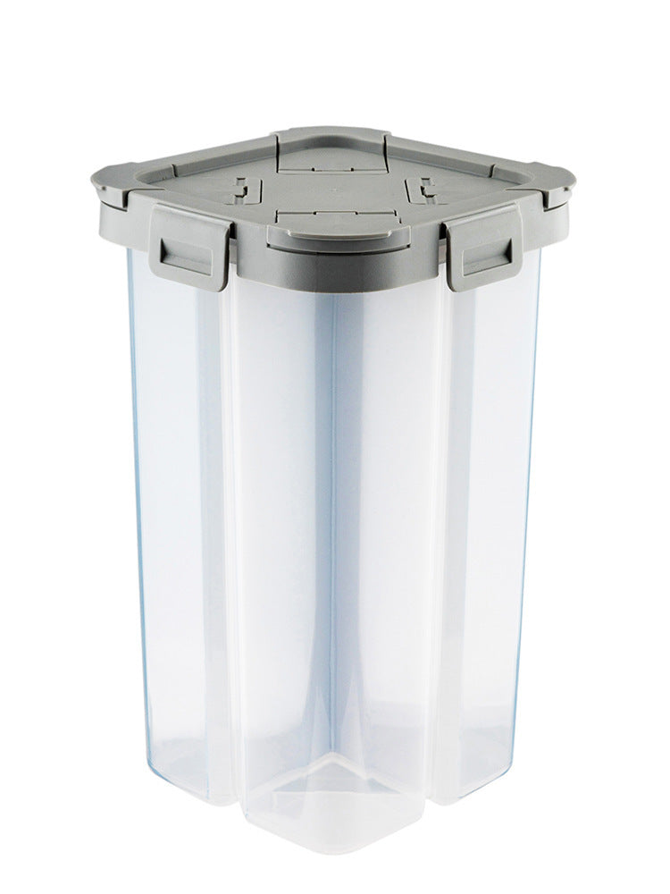 Whole grain storage box by My Store, clear container with secure lid for pantry organization
