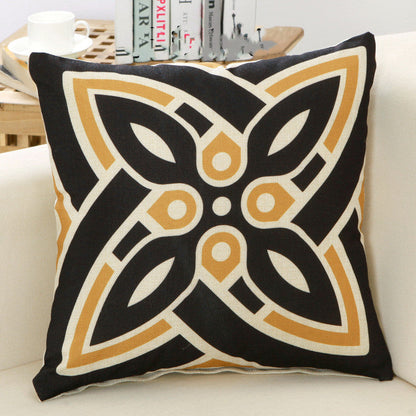 Cushion cover sofa backrest pillow in a simple design, shown from the front