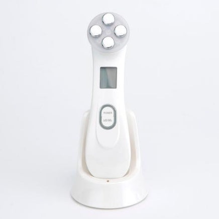 Multifunctional skin rejuvenation care instrument in white with compact handheld design