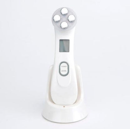 Multifunctional skin rejuvenation care instrument in white with compact handheld design