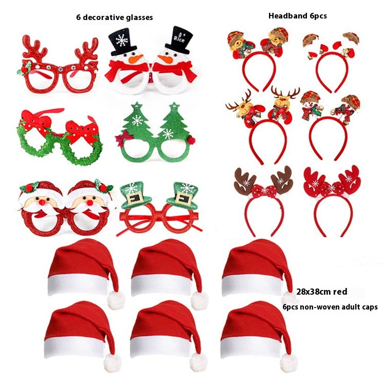 Christmas decorations glasses suit with festive holiday designs on clear glassware