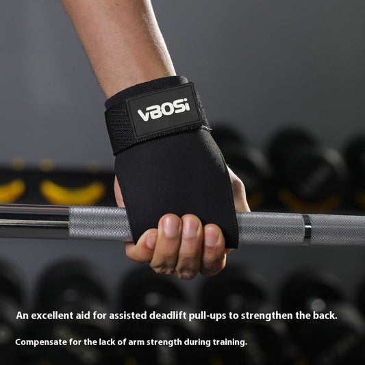 Hard Pull Booster Stripe Palm Gloves for fitness assistance, close-up view of striped palm grip gloves