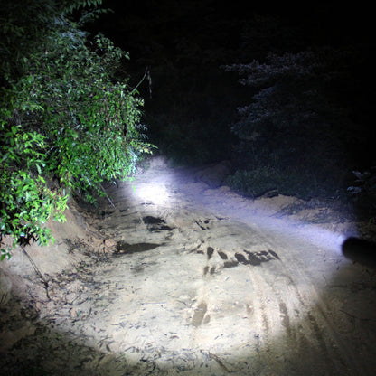 Flashlight with defensive baseball bat, showing integrated light and sturdy bat design