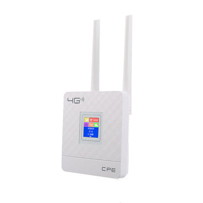 4G wireless router by My Store, compact white modem with visible antennas and Ethernet ports