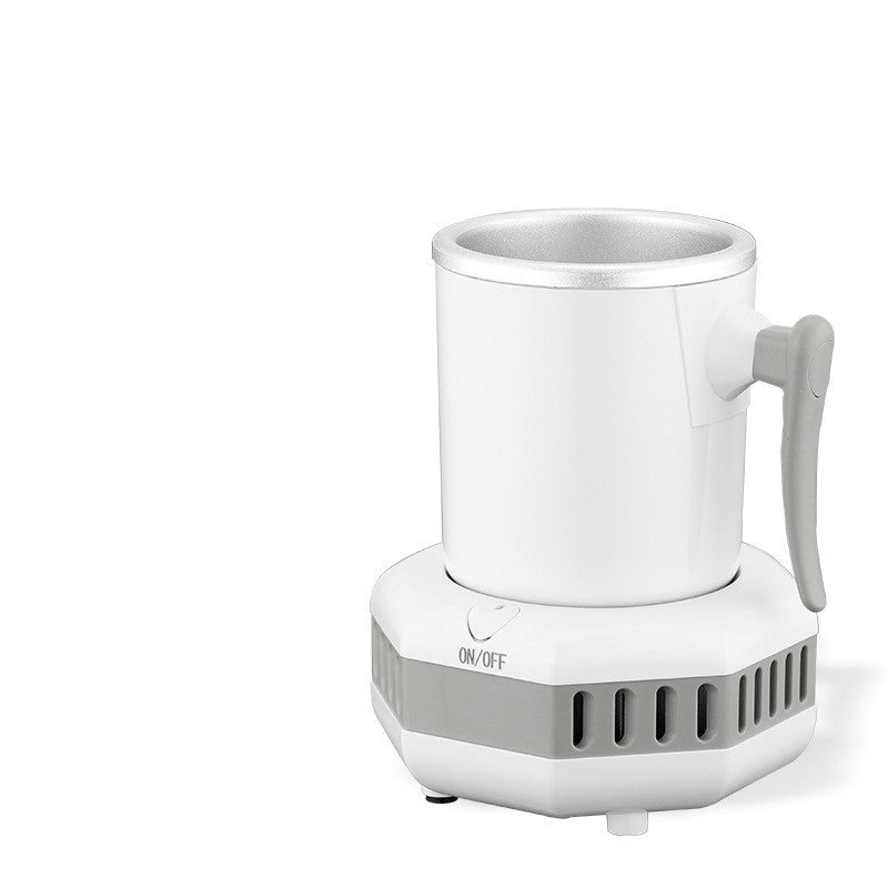 Mini ice cooling cup for office, dormitory, or kitchen use, shown with quick-cooling design