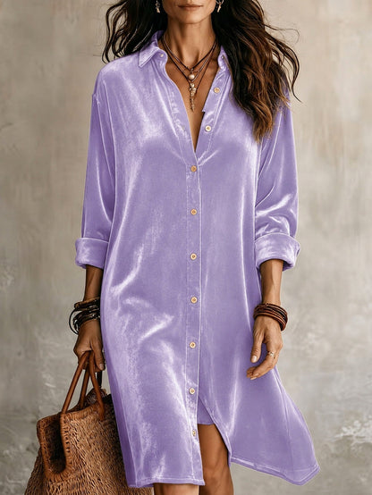 Polyester dress by My Store, showcasing a smooth fabric design and full-length silhouette