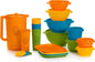 Tupperware Heritage 36-piece vintage pastel food storage containers set with 18 containers and 18 lids arranged on a surface