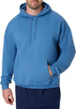 Hanes men's EcoSmart fleece hoodie with a drawstring hood and front pocket, available in big and tall sizes.