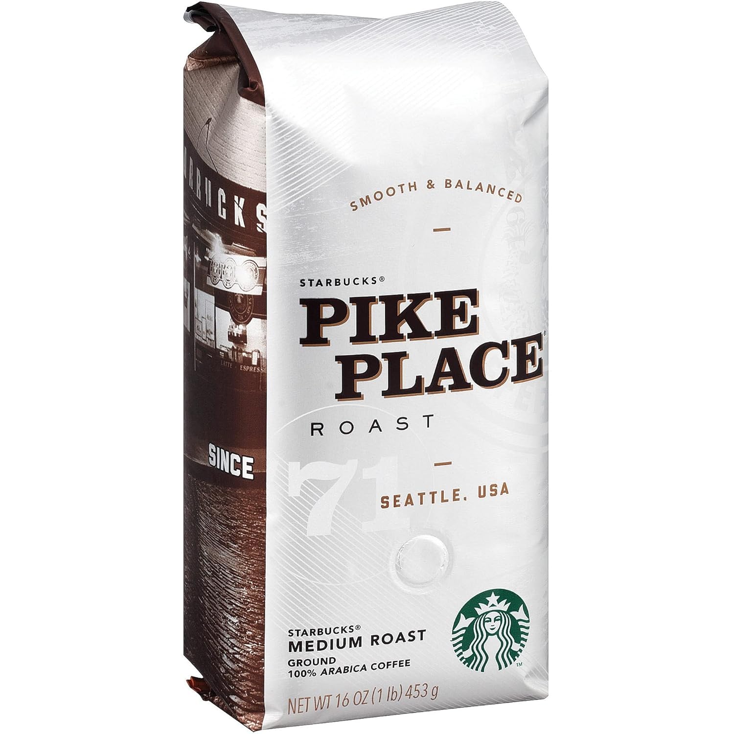 Starbucks Ground Coffee, Medium Roast Coffee, House Blend, 100% Arabica, 1 bag (18 oz)
