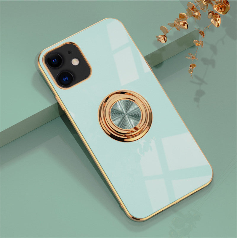 Silicone plating phone case compatible with Apple iPhone 12, 12 Pro, 12 mini, 11 Pro Max and iPhone 11