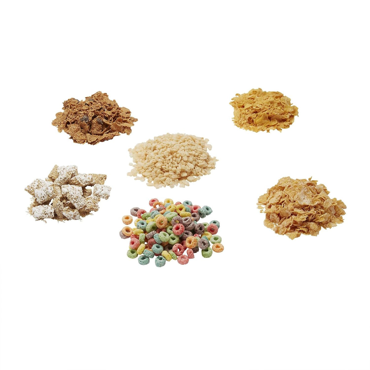 Kellogg's breakfast cereal cups variety pack with 96 single-serving 1.13oz cups, featuring assorted cereal flavors.