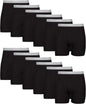 Hanes men's boxer briefs pack featuring cool, breathable cotton moisture-wicking underwear with no ride-up fit.