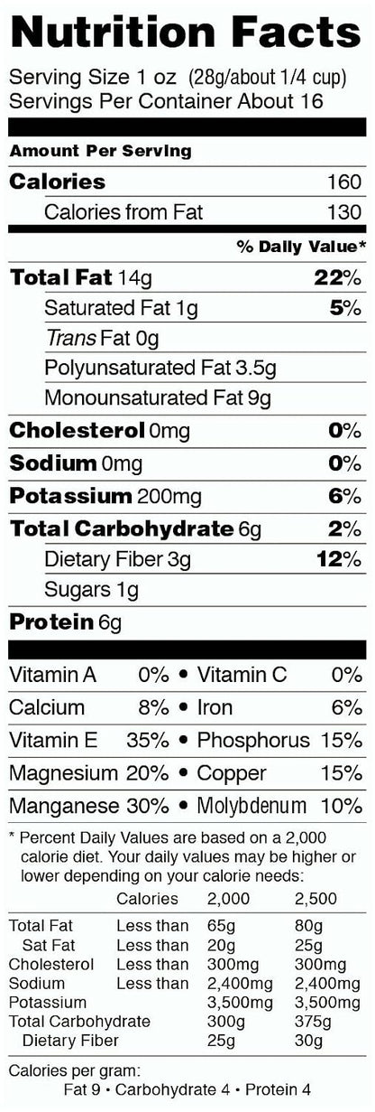 Sliced blanched almonds from Nature’s Eats, perfect for baking, salads, granola, and snacks in a resealable 16 oz bag.
