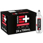 Bottle of Essentia Ionized Alkaline Water with 9.5+ pH, 24-pack of 20oz bottles, clear water in transparent bottles
