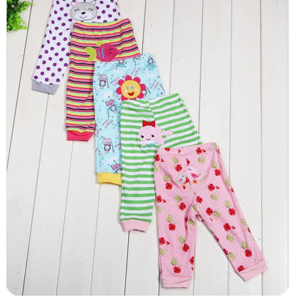 Cartoon print children's leggings, 5-piece set by My Store