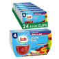 Dole Fruit Bowls peaches in 4.3oz fruit snack cups, showing fresh peach slices in clear plastic containers.