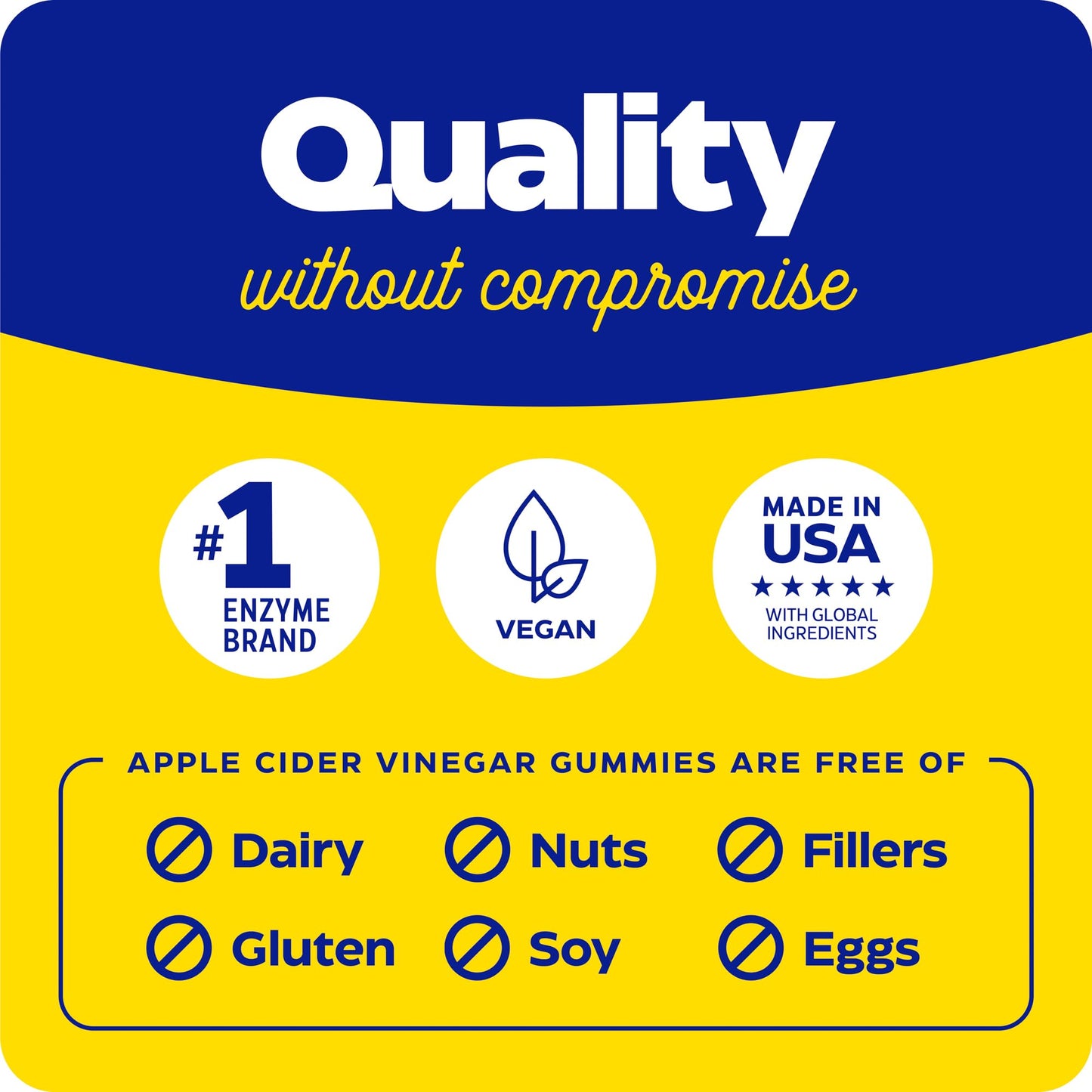Enzymedica Apple Cider Vinegar Supplement for Women & Men - Apple Cider Vinegar Gummies with Mother, 1000 mcg Vitamin B12 & 710 mg ACV per Serving, Gut Health & Digestive Support, Vegan - 74 Count
