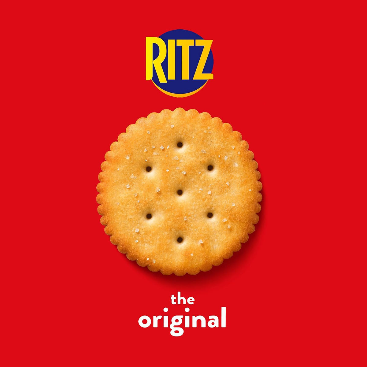 Ritz Fresh Stacks Original Snack Crackers in 16 multi-pack boxes, showing stacked crackers with ridged texture.