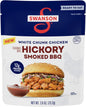 Canned Swanson White Premium Chunk Chicken in Water, 4-pack, 2.4 oz cans, showing the product in its can with label visible.
