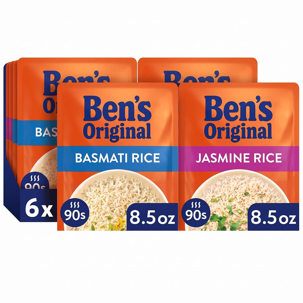 Ben's Original Four Cheese & Cheddar Broccoli Ready Rice microwave meal, 8.5oz pack, featuring cheese, broccoli, and rice.