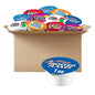 Kellogg's breakfast cereal cups variety pack, bulk size, 96 individual 1.13oz cups of assorted cereals in colorful packaging.