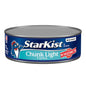 Eight 5oz cans of StarKist Chunk Light Tuna in Water, canned tuna product with pull-tab lids and labels showing tuna in water