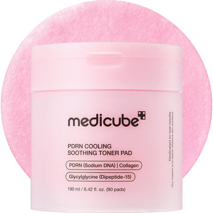 Medicube Zero Pore Pad 2.0 exfoliation toner pads for pore care, shown with the product packaging and pads in the image.