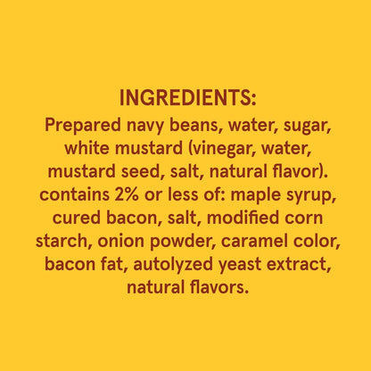 Canned Bush's Best Maple Cured Bacon Baked Beans in 16 oz cans, pack of 12, with baked beans featuring bacon and maple flavor.
