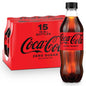 Coca-Cola Zero Sugar diet soda cans in a 12-pack, 12 fl oz each, displayed in a fridge pack with red and black branding.