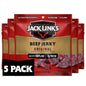Jack Link's Teriyaki Beef Jerky multipack with five 0.625 oz packs, featuring flavorful, savory beef jerky in individual snack sizes.