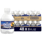 Deer Park Natural Spring Bottled Water mini 8 fl oz bottles in a 12-pack, clear bottles with Deer Park label and spring water inside