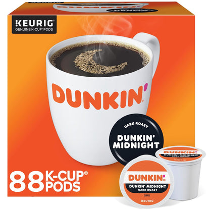 Dunkin' Original Flavor Coffee K-Cups for Keurig brewers, 16-count box, single serve coffee pods with Dunkin' branding