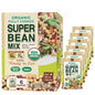 Eat More Beans organic fully cooked super bean mix in 5oz packs, ready-to-eat healthy beans with colorful bean variety