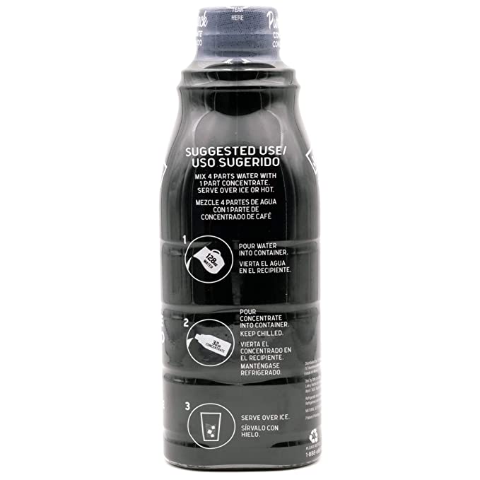 Java House Cold Brew Concentrate bottle with black label and silver cap, ready for making iced coffee.
