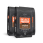 Bulletproof Original Medium Roast Ground Coffee 12 oz pack, showing three bags of ground coffee with coffee beans and labels.