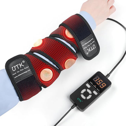 iReliev Far Infrared Heating Pad Wrap with Far Jade for soothing heat therapy and pain relief, shown in the image.
