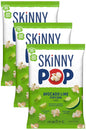 BackUPMYFILESNOW® SkinnyPop white cheddar gluten-free popcorn in an 8 oz bag, showing the snack with cheesy flavor and whole grain texture.