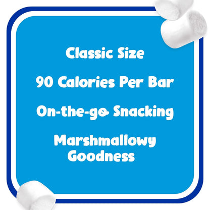 Box of Rice Krispies Treats cereal bars with marshmallow squares, showing the original flavor and 16 bars inside.