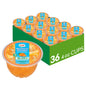 Canned Dole Mandarin Oranges Fruit Bowls in 4oz cups, showing bright orange segments in clear containers.