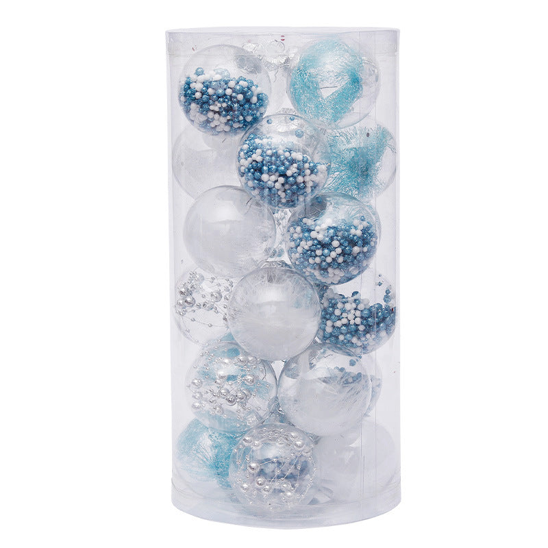 24-piece 6cm Christmas ball decorations in assorted festive colors and finishes, My Store holiday ornaments