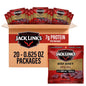 Jack Link's Beef Jerky Variety Pack with 9 packs of Original and Teriyaki flavors, each 1.25 oz, displayed in the image.