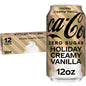 Coca-Cola Zero Sugar Diet Soda cans in 12-pack fridge pack, 12 fl oz each, with red and black branding on aluminum cans.