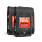 Three 12 oz packages of Bulletproof Original Medium Roast Ground Coffee, featuring ground coffee in sealed bags.