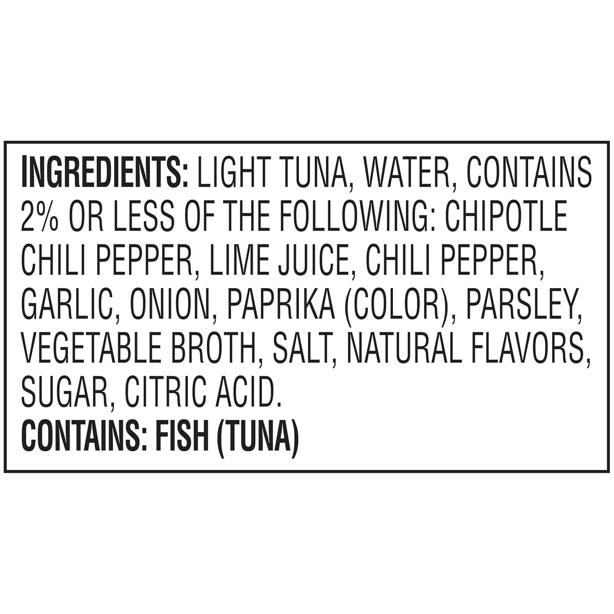 StarKist Tuna Creations Chipotle Lime packaged tuna pouch, 2.6oz, 24-pack, ready-to-eat seafood snack